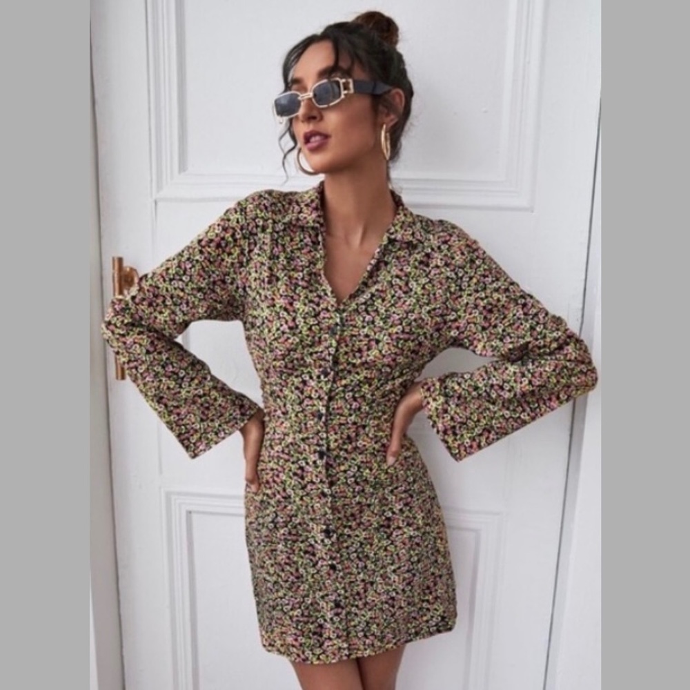 Zara Brand New with Tags Mini Dress with Floral Prints